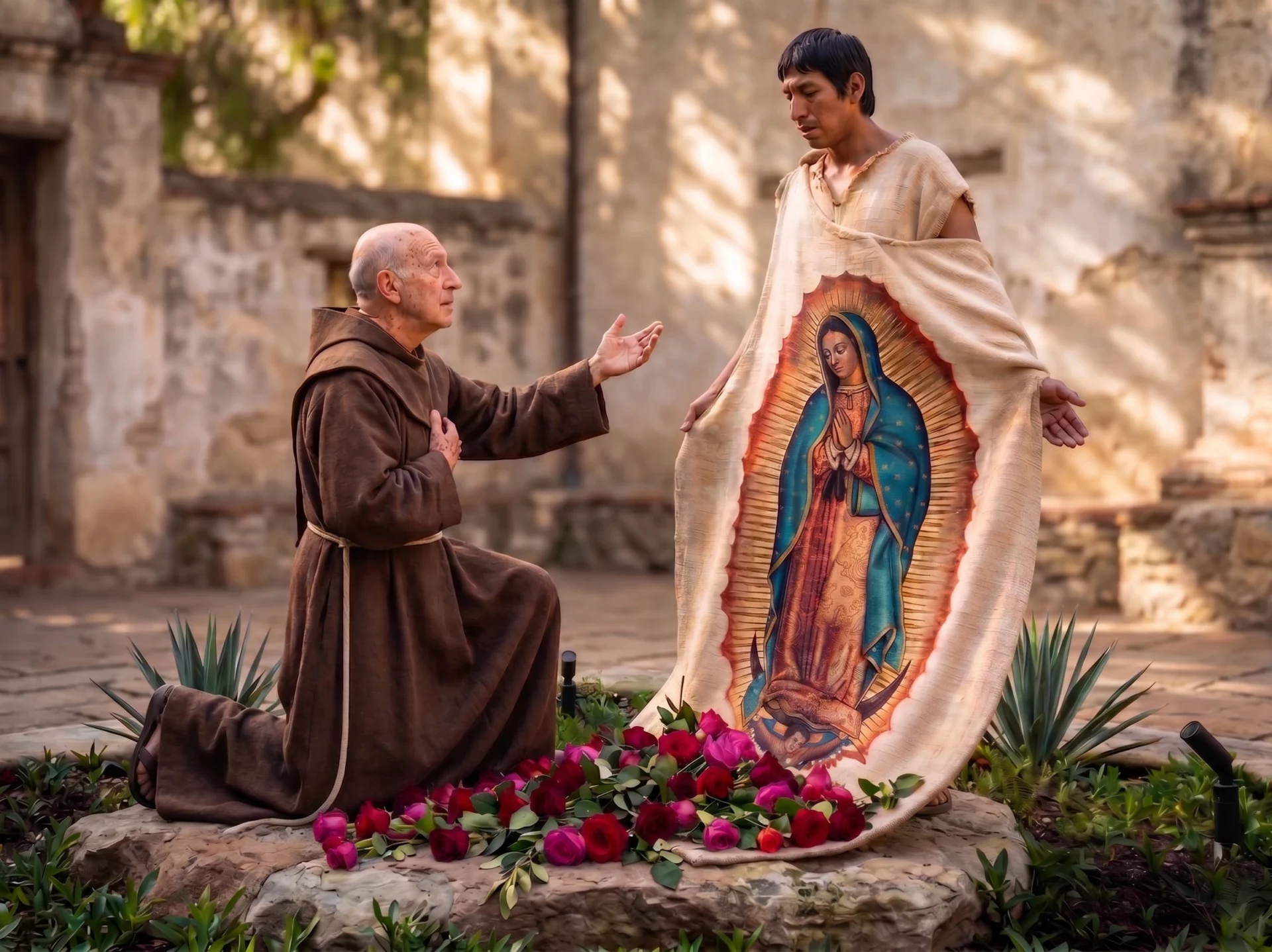 Saint Juan Diego and Bishop Juan de Zumárraga