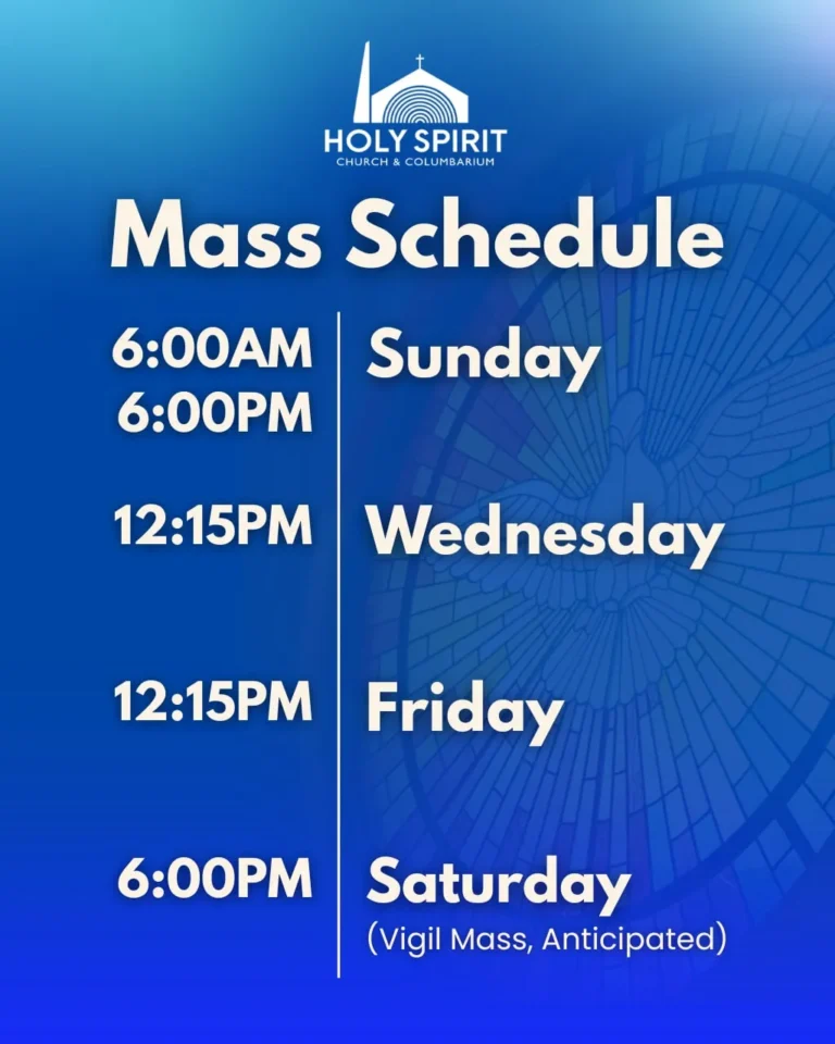 mass schedule